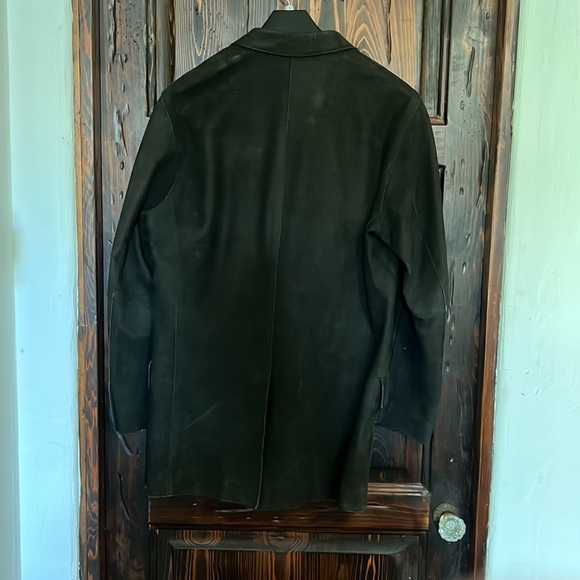 Vintage Donald J Pliner  Italian leather Sport Jacket  Dark Brown 52 R - Picture 4 of 10